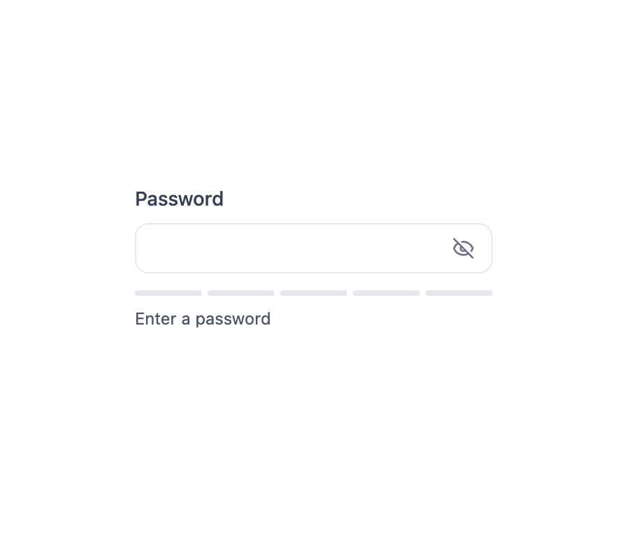 Password Input preview