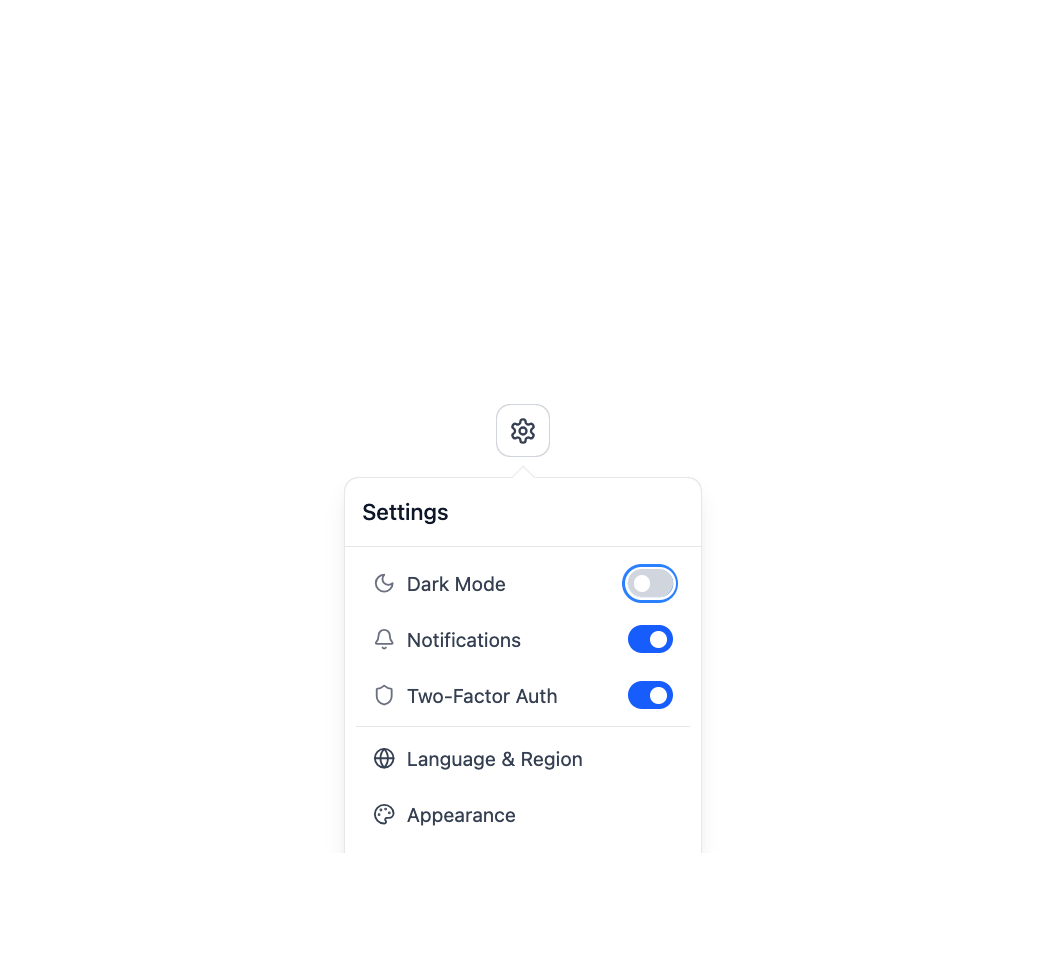 Popover preview