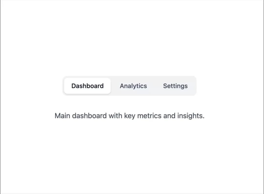 Tabs Component preview
