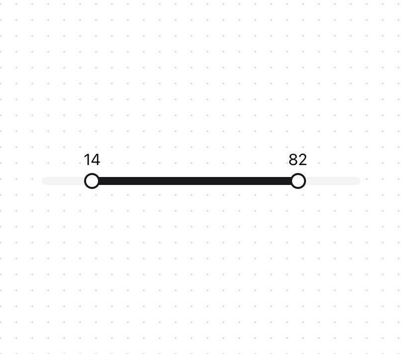 Dual Range Slider preview