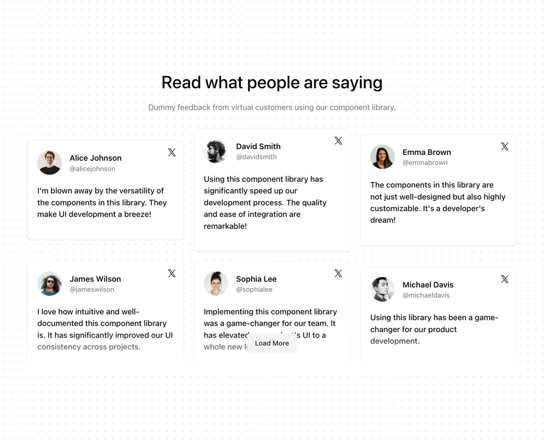 Testimonials preview