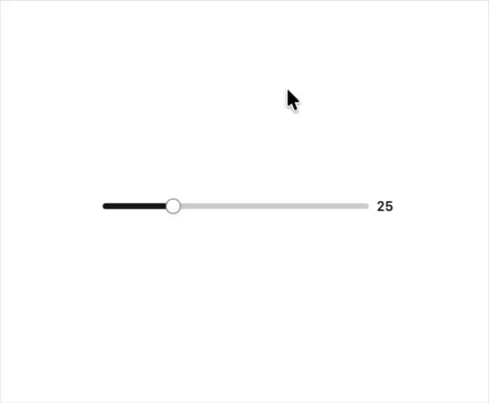 Slider with Value Output preview