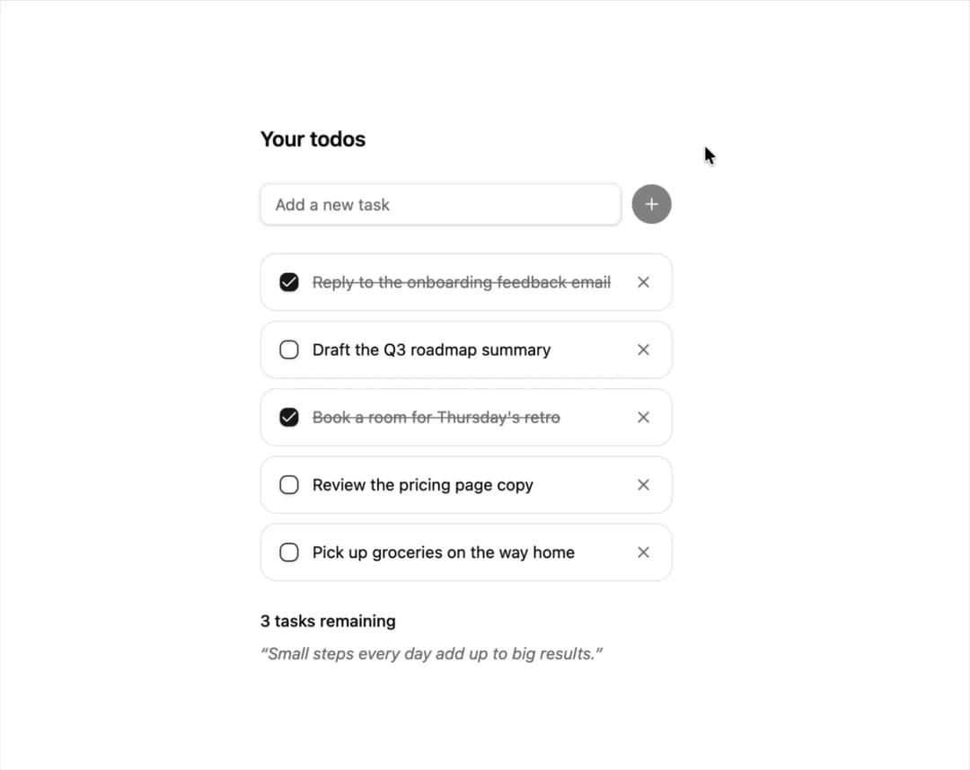 Todo App preview