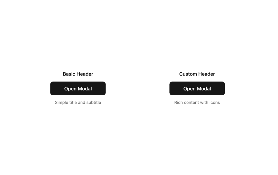 Modal Drop preview
