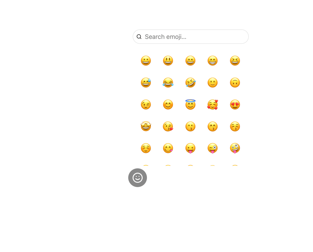 React Aria Emoji Picker preview
