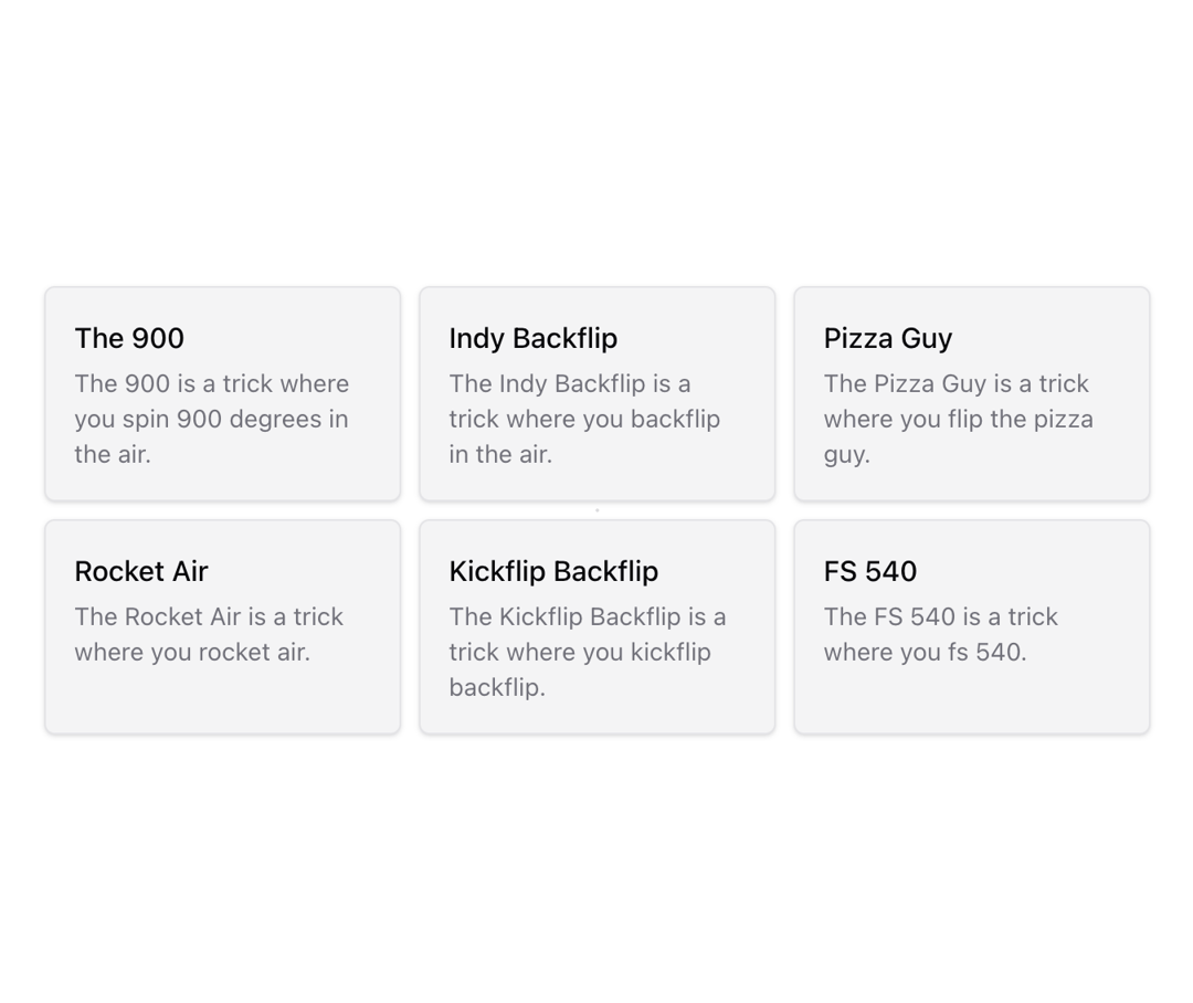 Sortable preview
