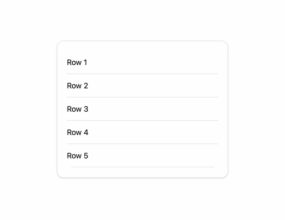 Scroll Area preview