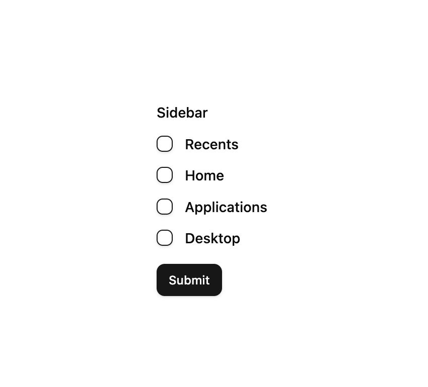 Checkbox Group Form preview