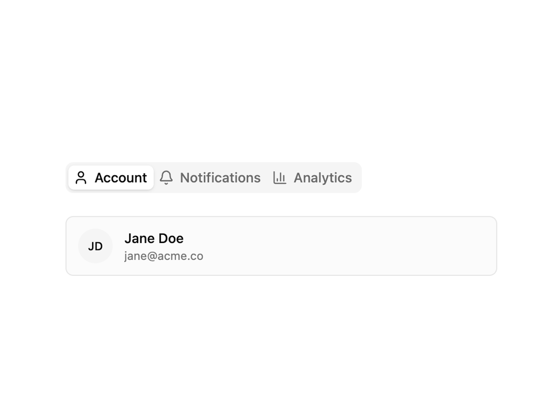 Flexnative Tabs preview