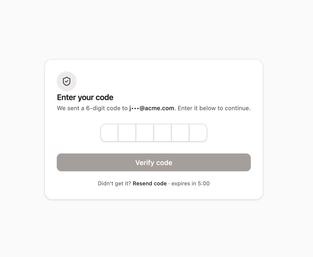 Reset Password OTP Code preview