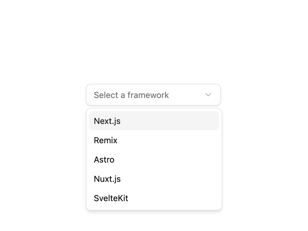 Basic Select preview