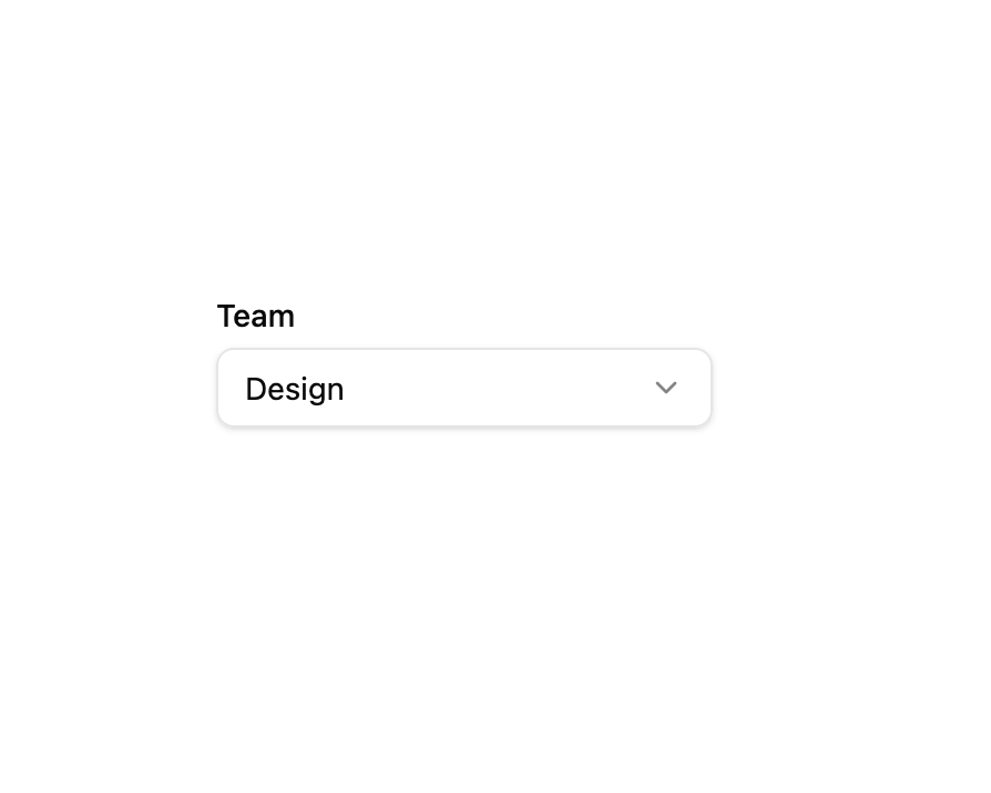 Select with Label preview