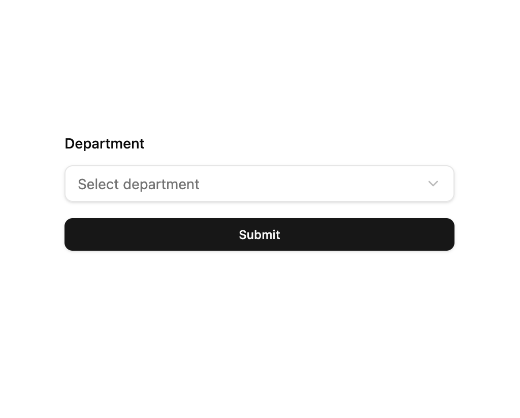 Select with TanStack Form preview
