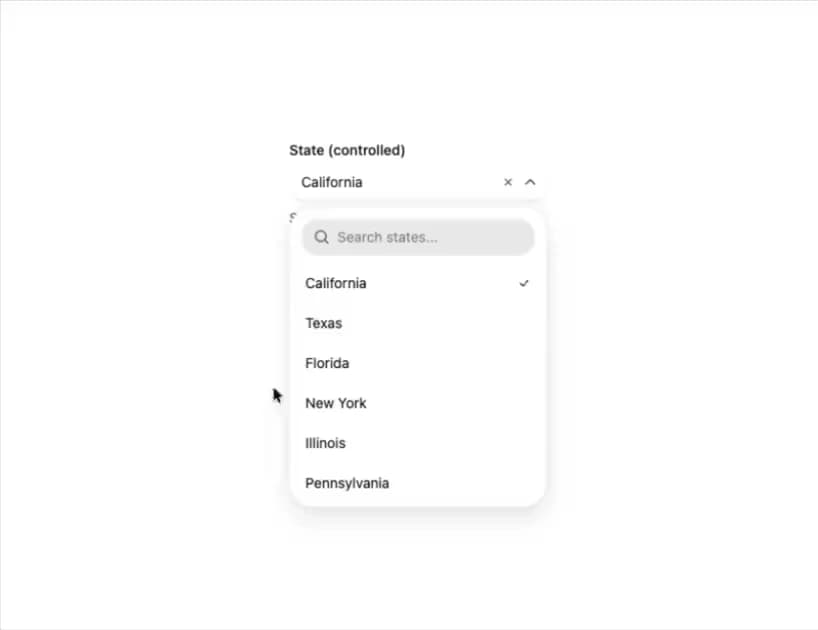 HeroUI Autocomplete preview