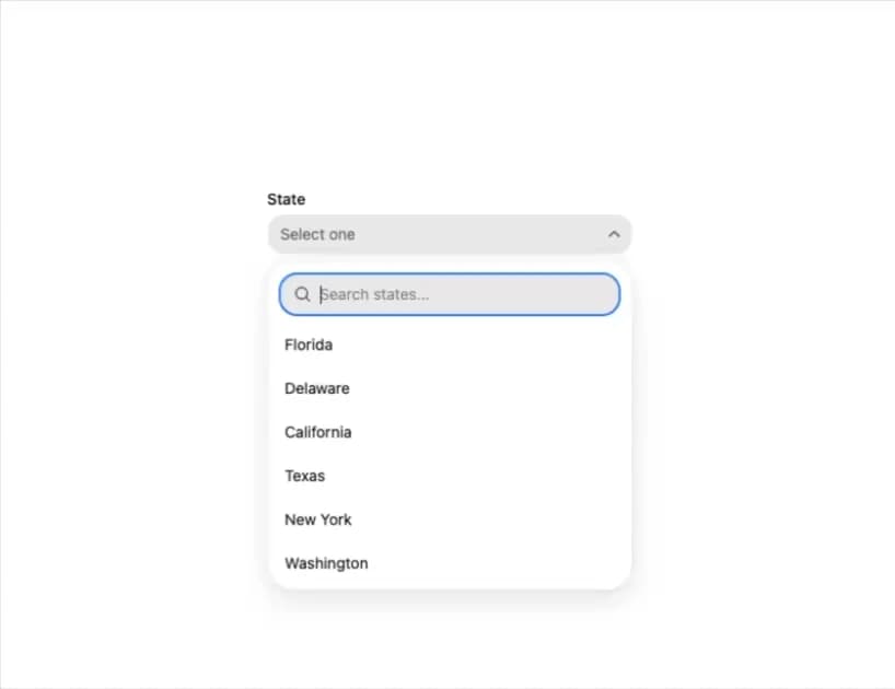 HeroUI Autocomplete preview