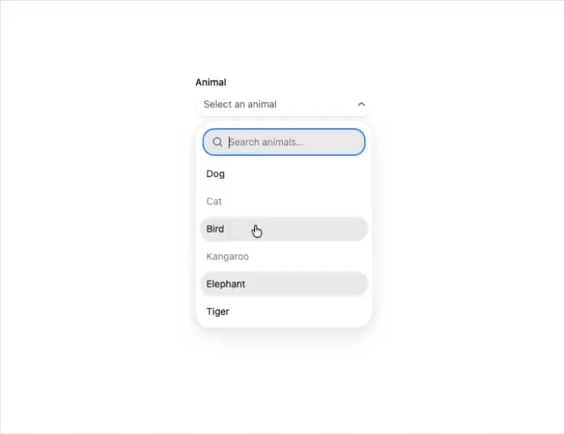 HeroUI Autocomplete preview