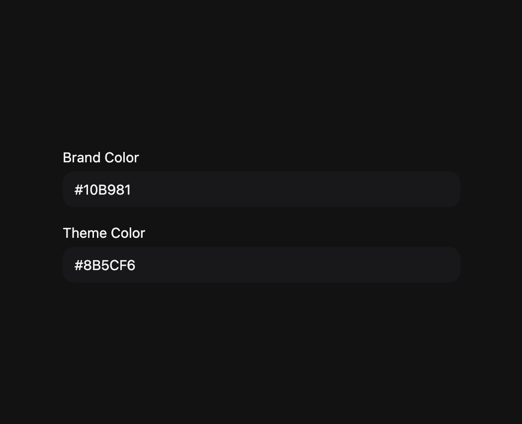 ColorField preview