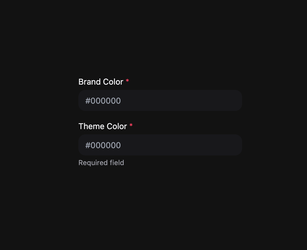 ColorField preview