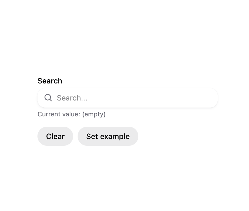 HeroUI Search Field preview