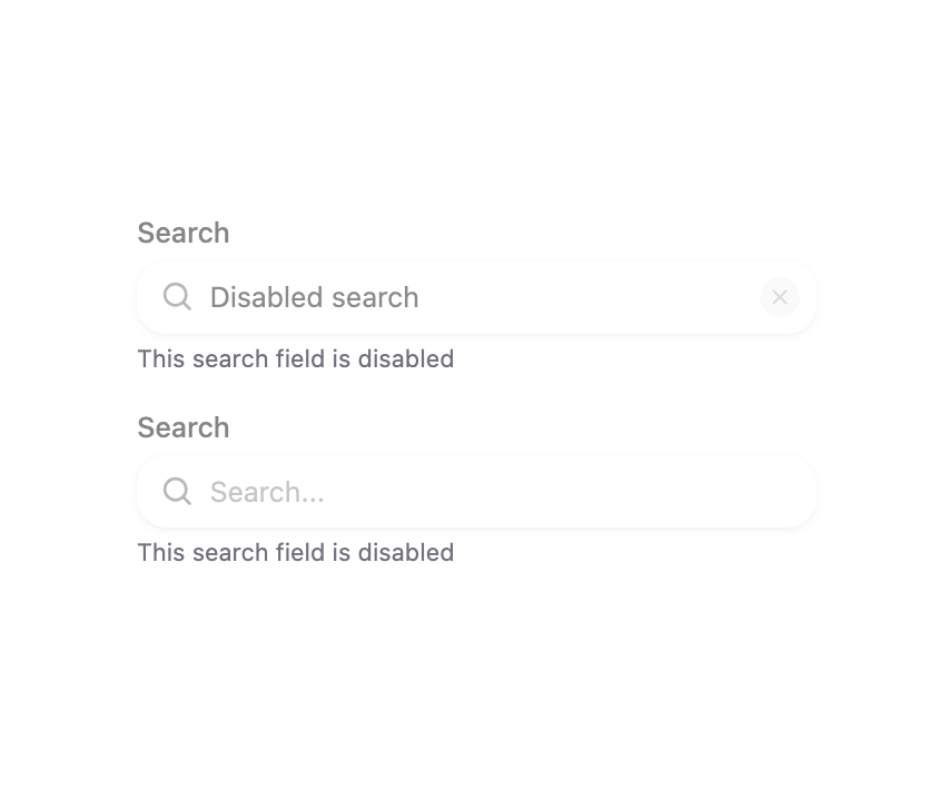 HeroUI Search Field preview
