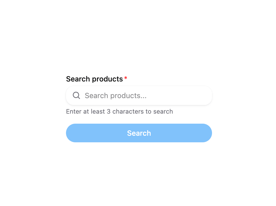 HeroUI Search Field preview