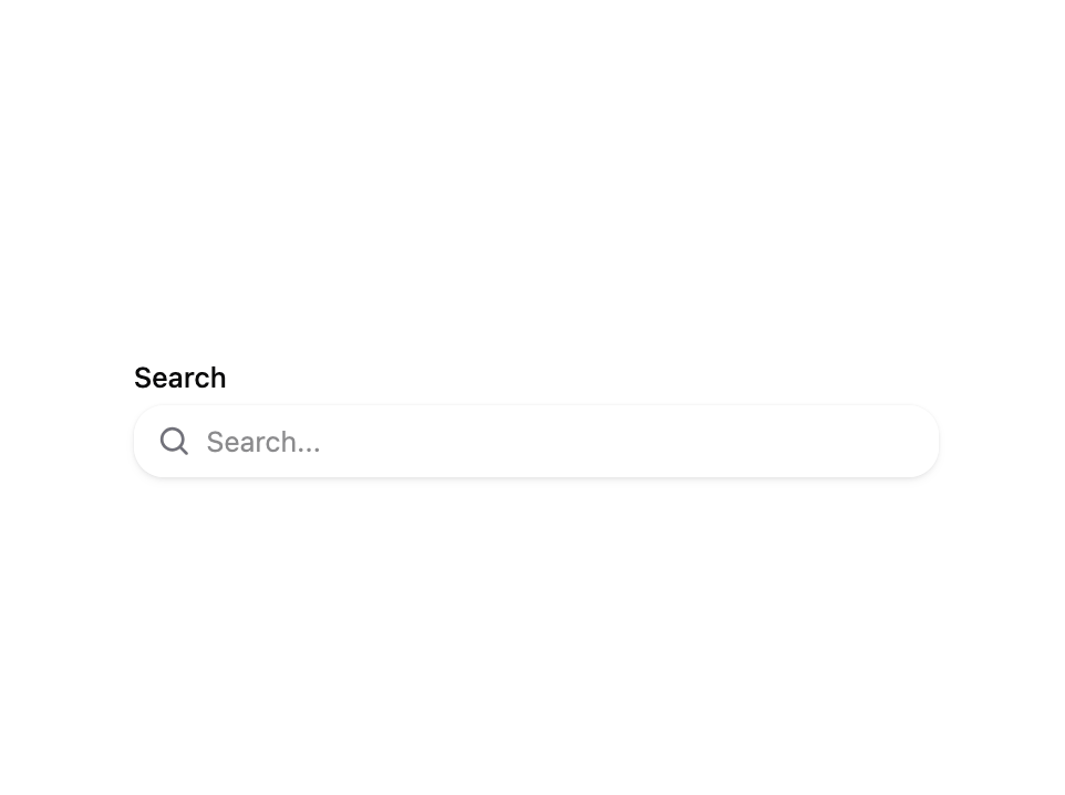 HeroUI Search Field preview
