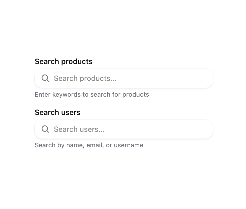 HeroUI Search Field preview