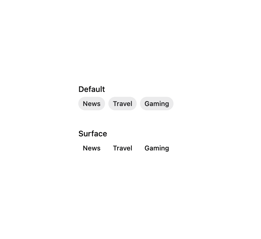 HeroUI Tag Group preview