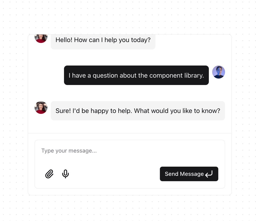 Chat Message List preview