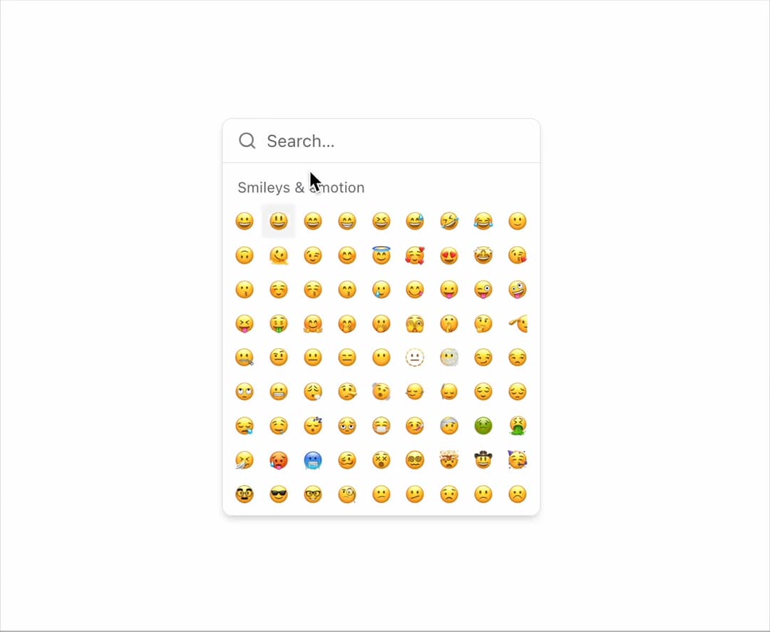 Emoji Picker preview