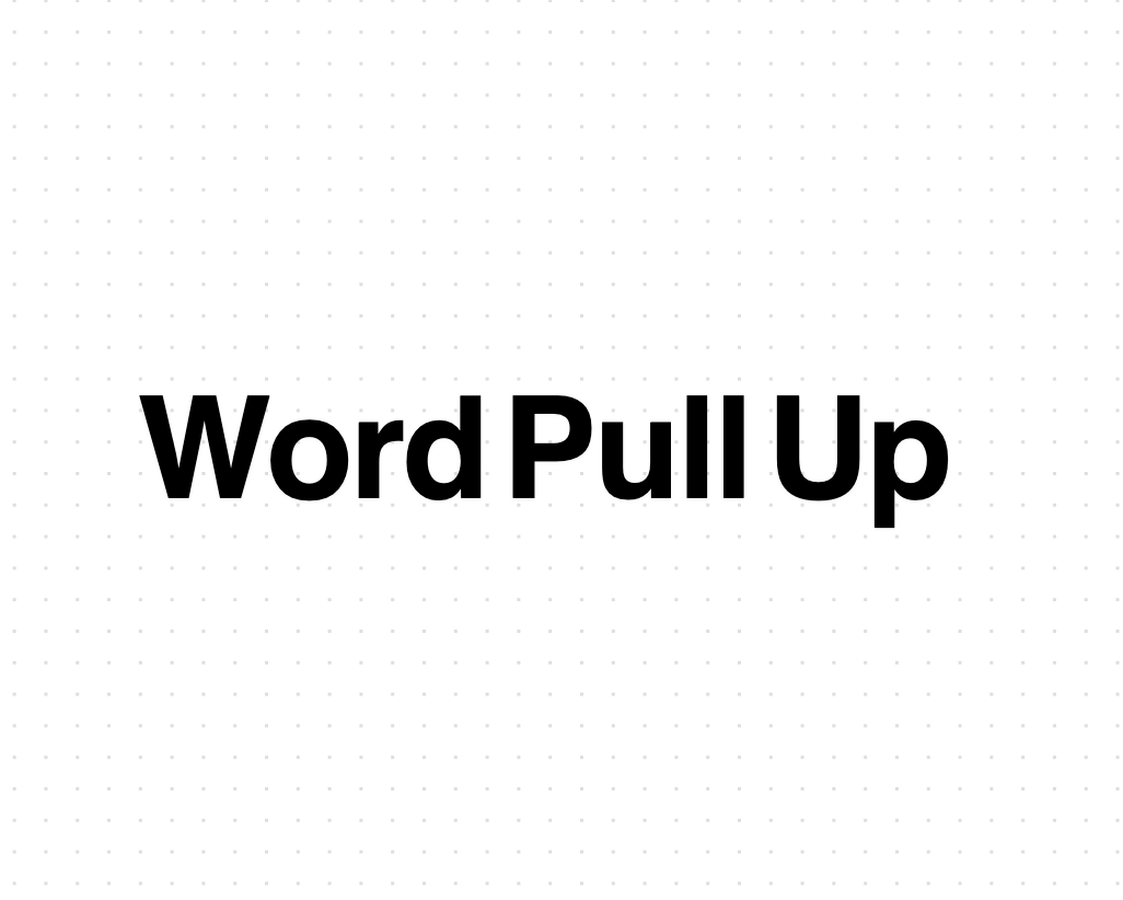Word Pull Up preview
