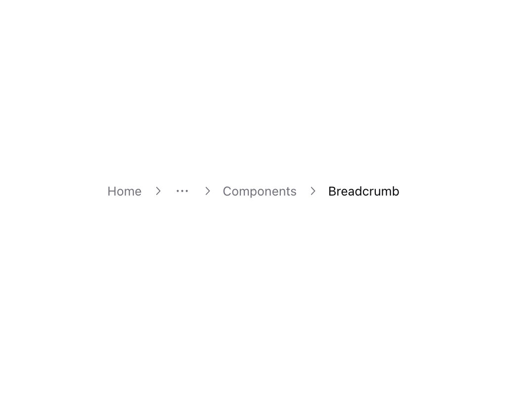 Breadcrumb preview