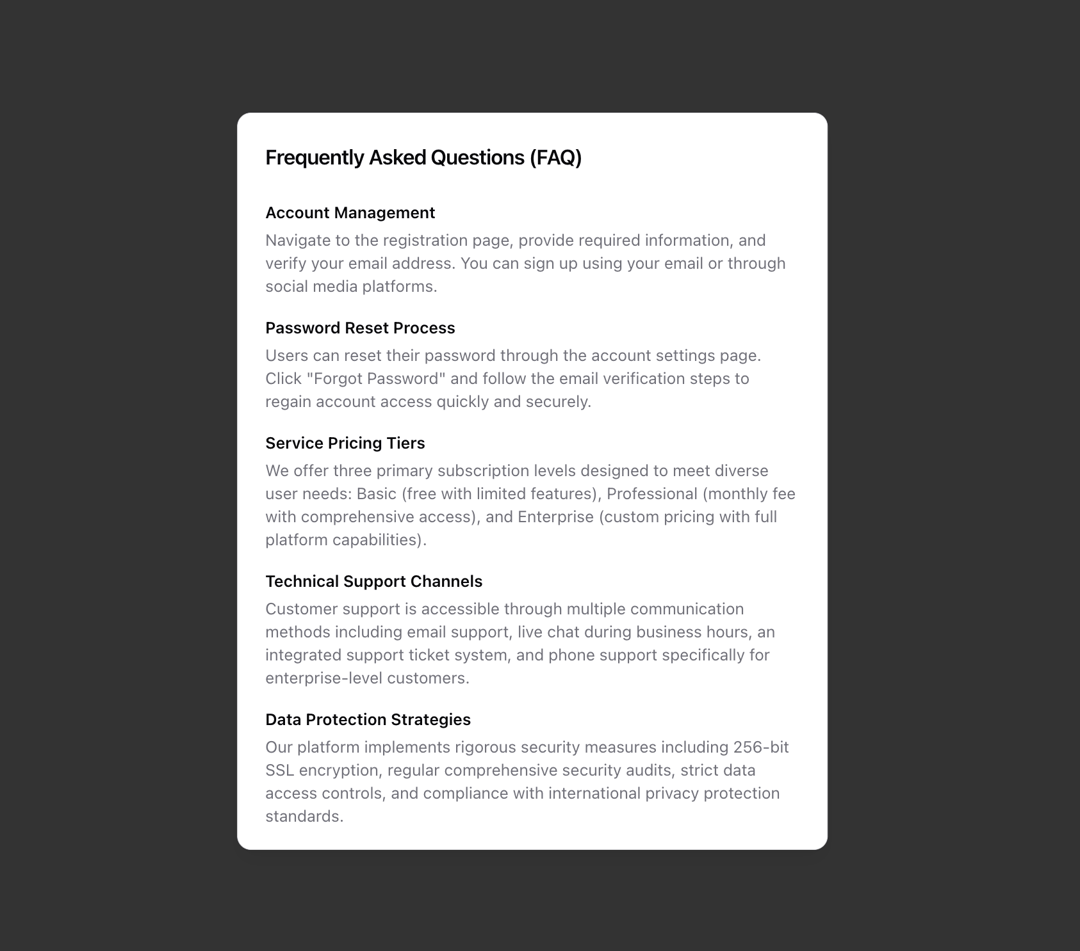 Dialog preview