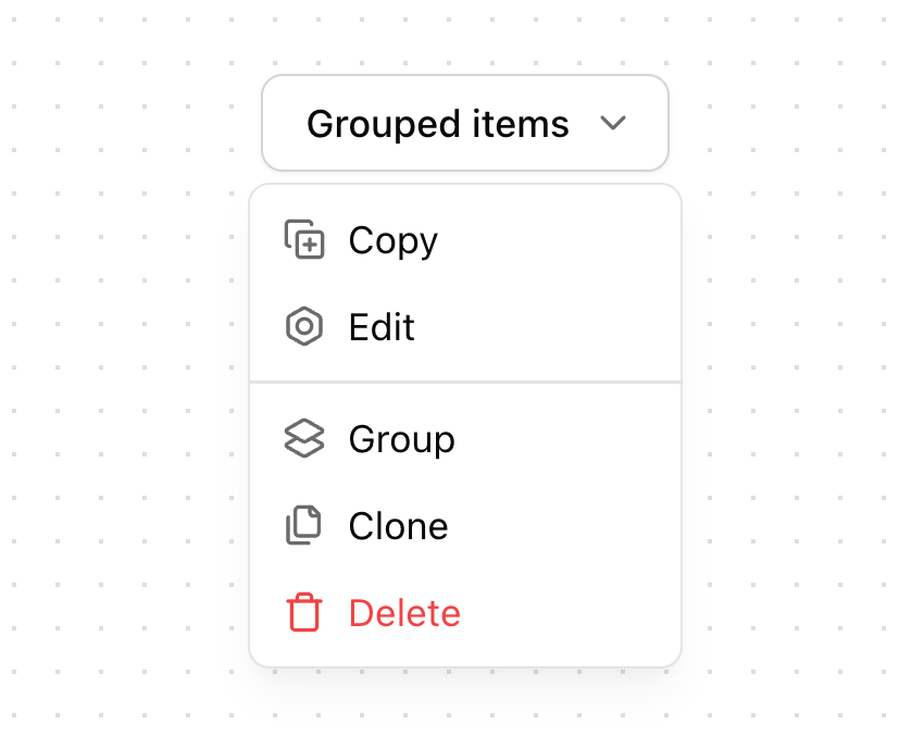Dropdown Menu preview