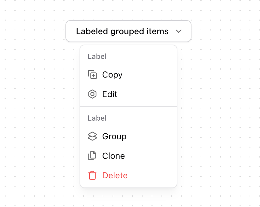 Dropdown Menu preview