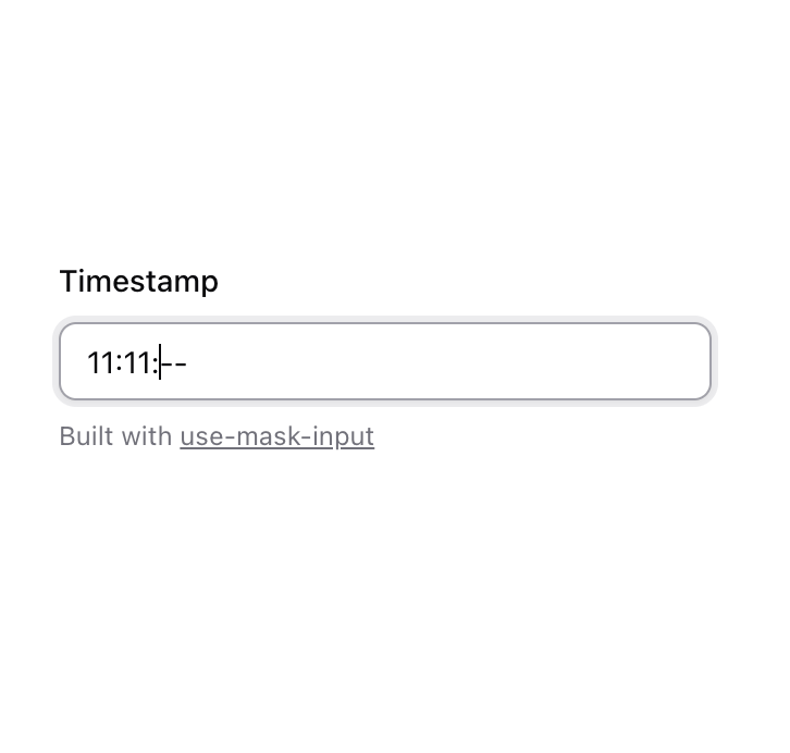 Input preview