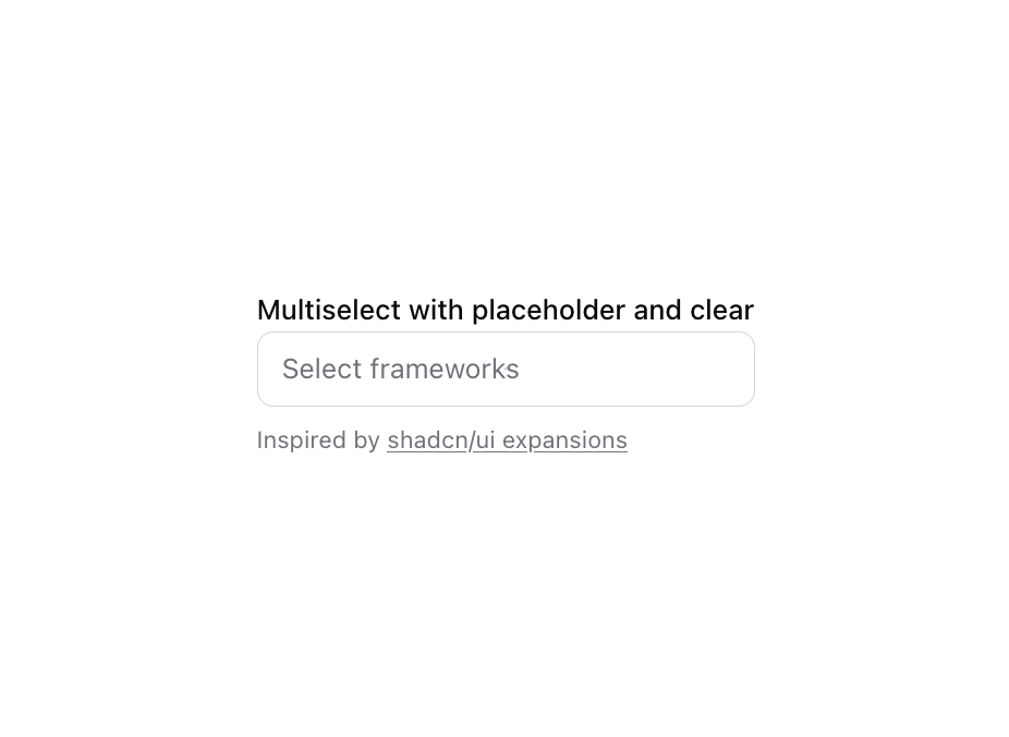 Multiselect preview