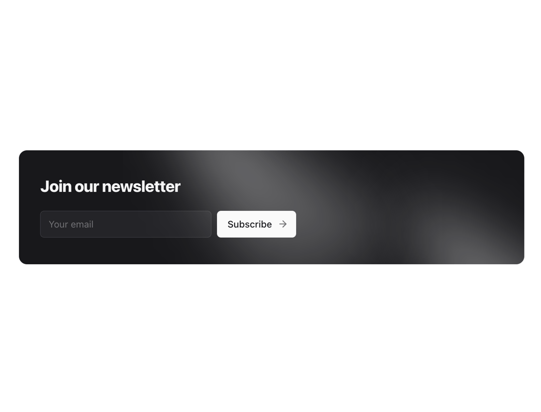 Newsletter Section preview