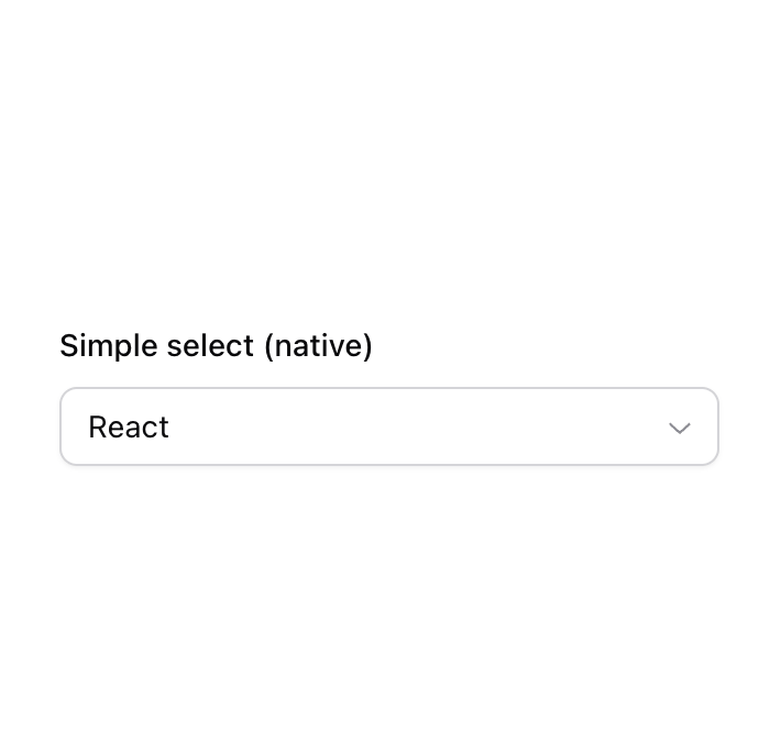 Select (Native) preview