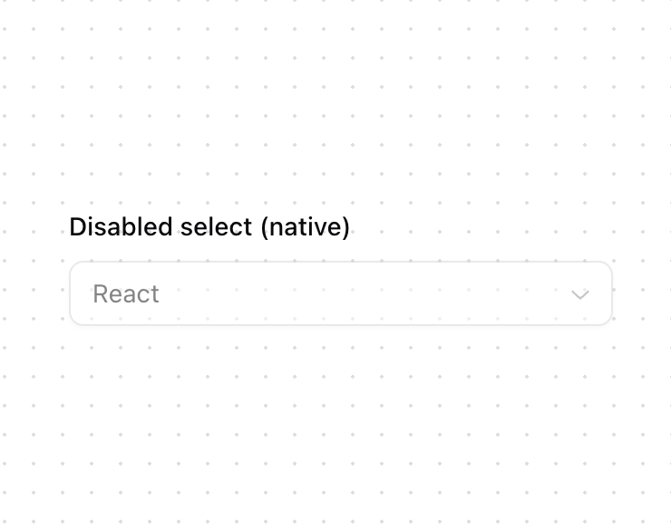 Select (Native) preview