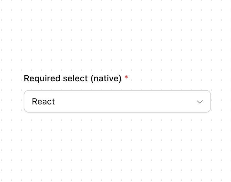 Select (Native) preview