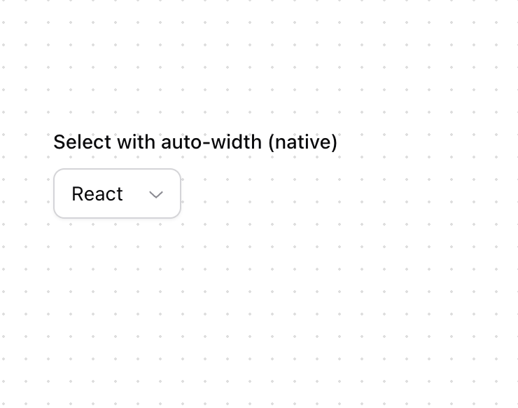 Select (Native) preview