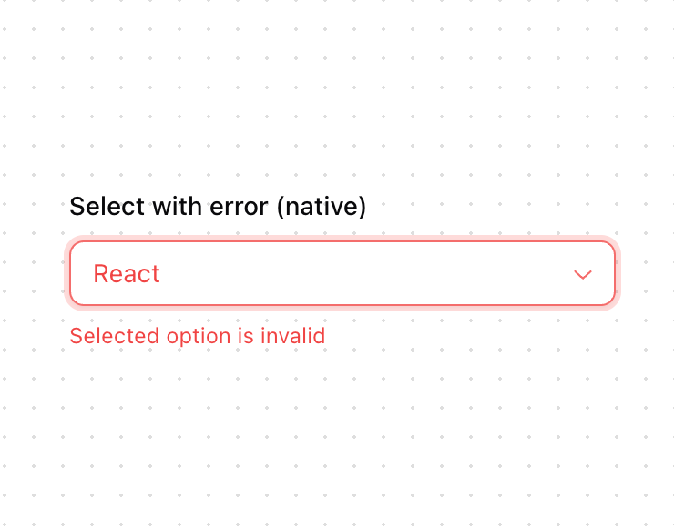 Select (Native) preview