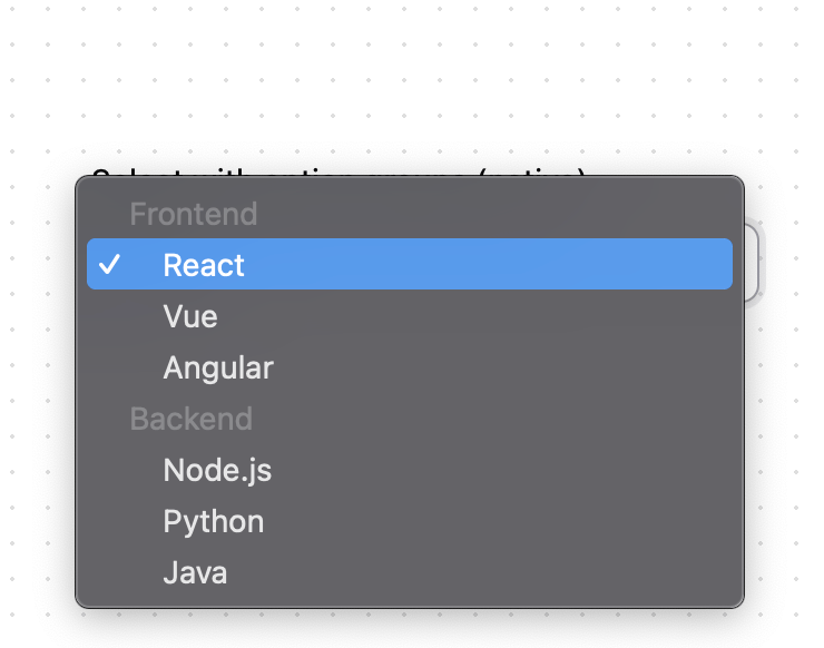 Select (Native) preview