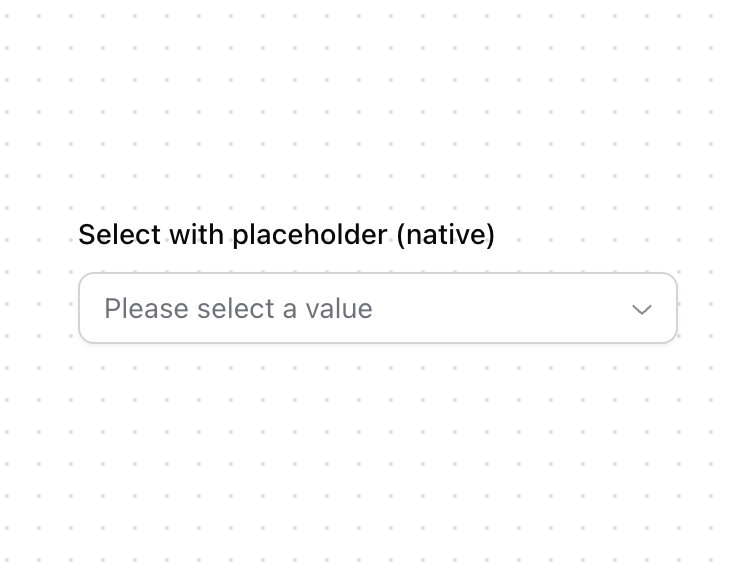 Select (Native) preview