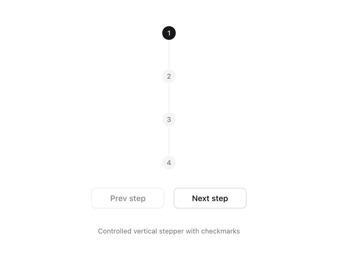 Stepper preview
