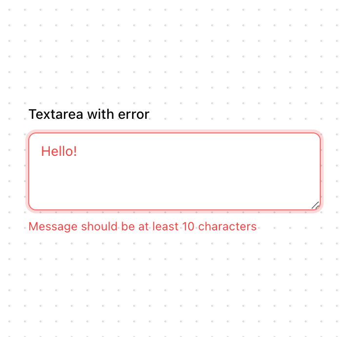 Textarea preview