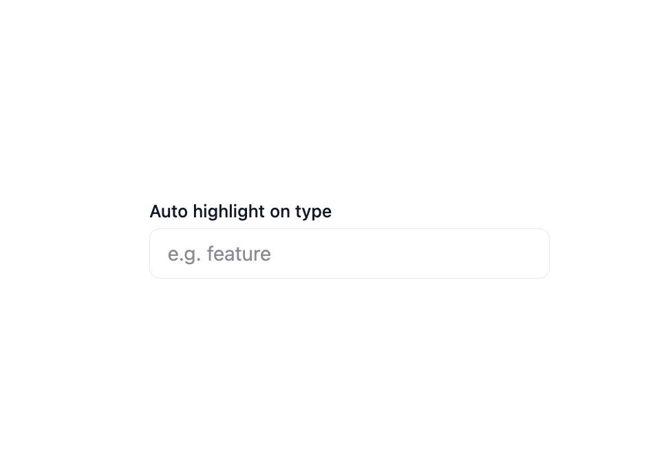 Autocomplete preview