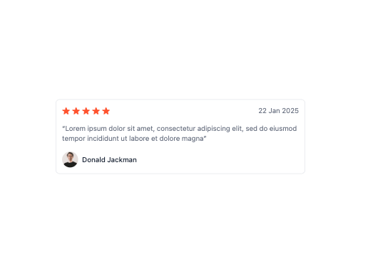 Testimonial preview
