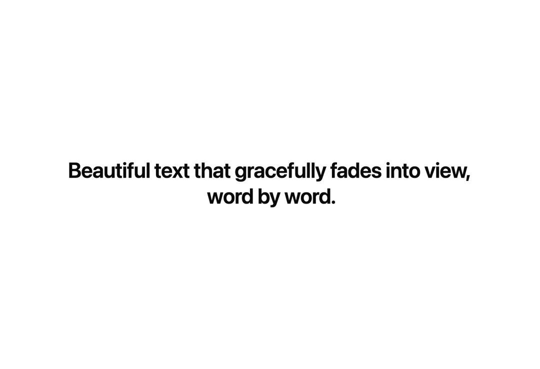 Fade In Text preview